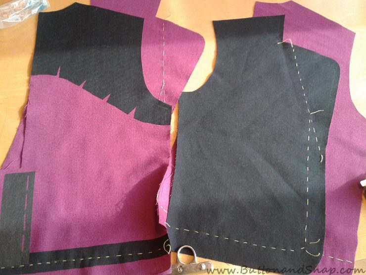 Front and Back unsewn